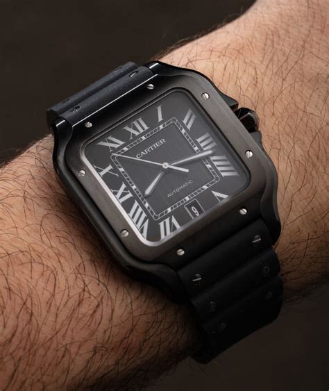 cartier black watch price|black cartier watch men.